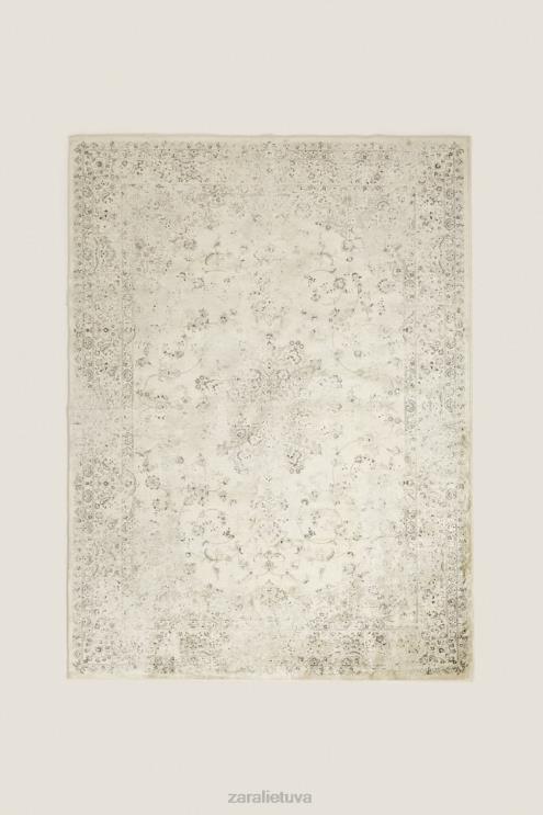 unisex Zara vintažinio efekto kilimas smėlio spalvos priedai 4N4881660