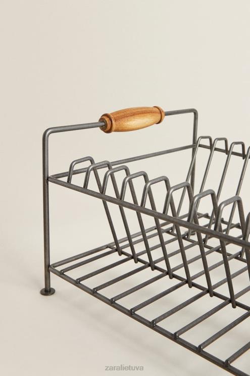 unisex Zara geležies ir akacijos medienos džiovykla plieno priedai 4N4881784