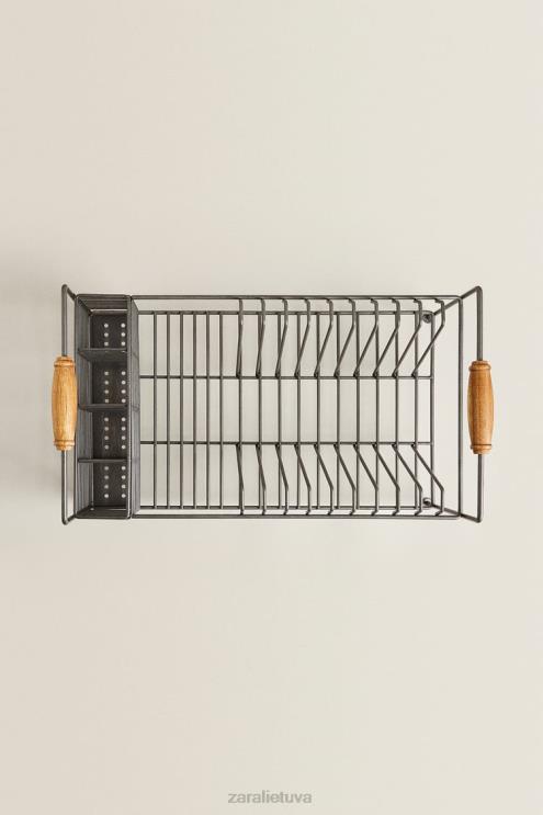 unisex Zara geležies ir akacijos medienos džiovykla plieno priedai 4N4881784