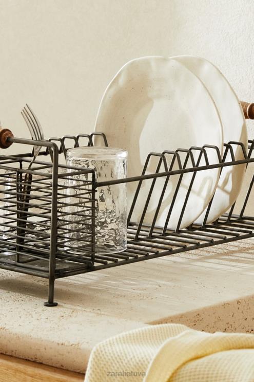 unisex Zara geležies ir akacijos medienos džiovykla plieno priedai 4N4881784