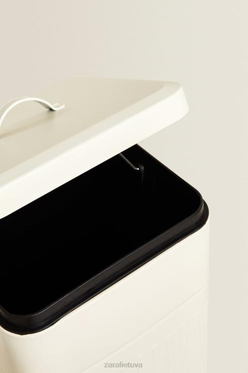 unisex Zara virtuvės šiukšlių dėžė kremas priedai 4N4881775