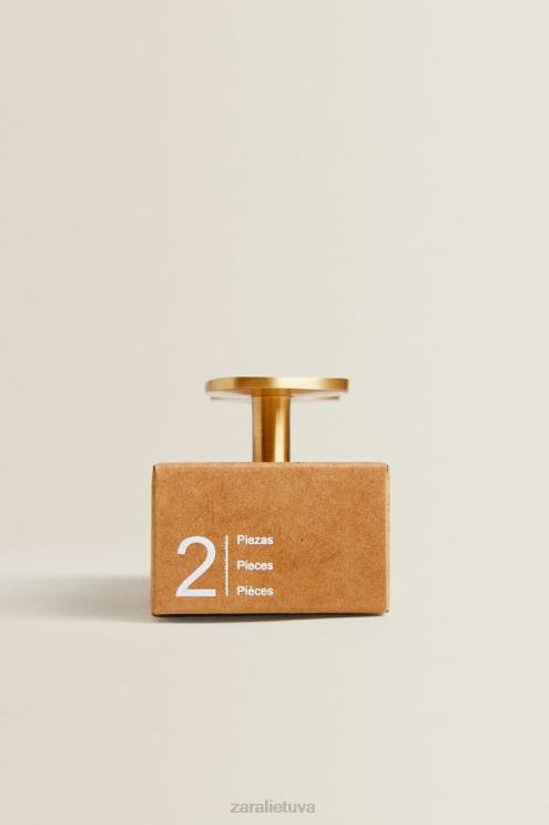 unisex Zara žalvarinė durų rankenėlė (2 vnt.) auksinis priedai 4N4881744