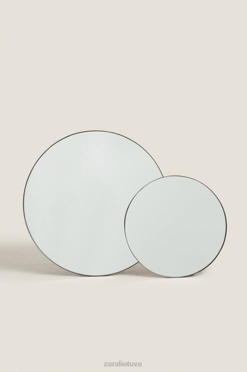 unisex Zara apvalus veidrodis juodas priedai 4N4881720