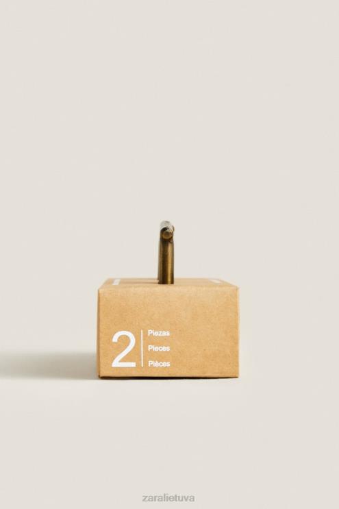 unisex Zara auksinė durų rankenėlė (2 vnt. pakuotėje) auksinis priedai 4N4881742