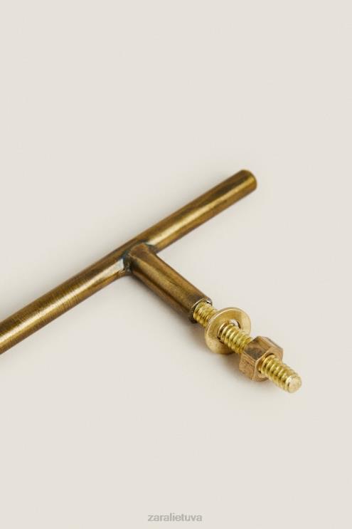 unisex Zara ilga metalinė traukimo juostelė (2 vnt.) auksinis priedai 4N4881746