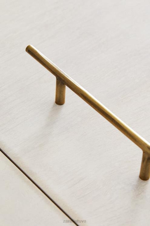 unisex Zara ilga metalinė traukimo juostelė (2 vnt.) auksinis priedai 4N4881746