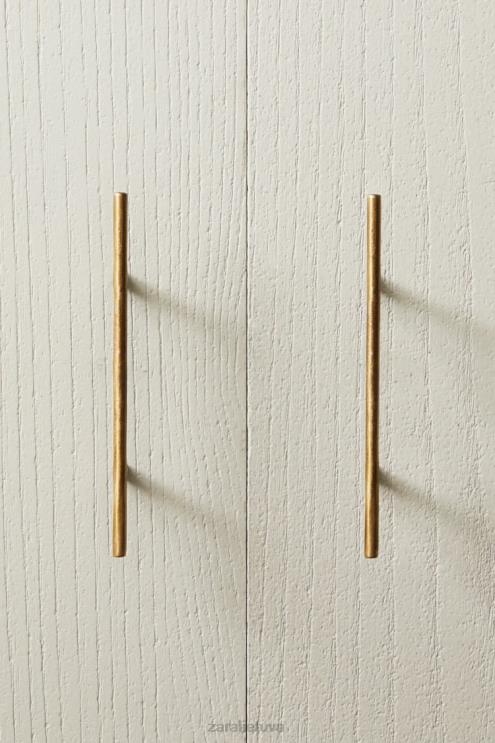 unisex Zara ilga metalinė traukimo juostelė (2 vnt.) auksinis priedai 4N4881746