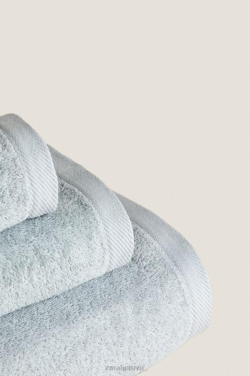 unisex Zara medvilninis rankšluostis mėlyna/pilka priedai 4N4881738