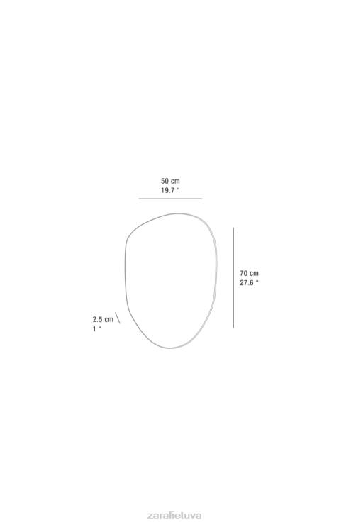 unisex Zara netaisyklingos formos veidrodis originalus priedai 4N4881730