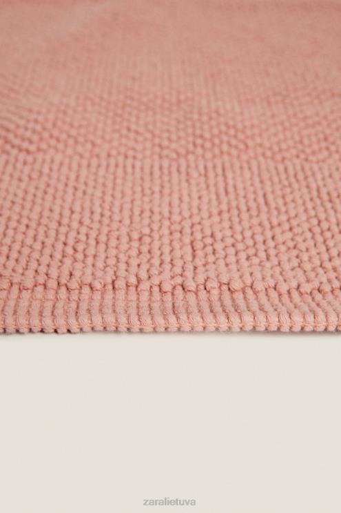 unisex Zara tekstūruotas vaflinio trikotažo kilimėlis blyškiai rožinė priedai 4N4881706