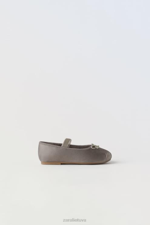 vaikai Zara lanko baleto butai pilka avalynė 4N4881606