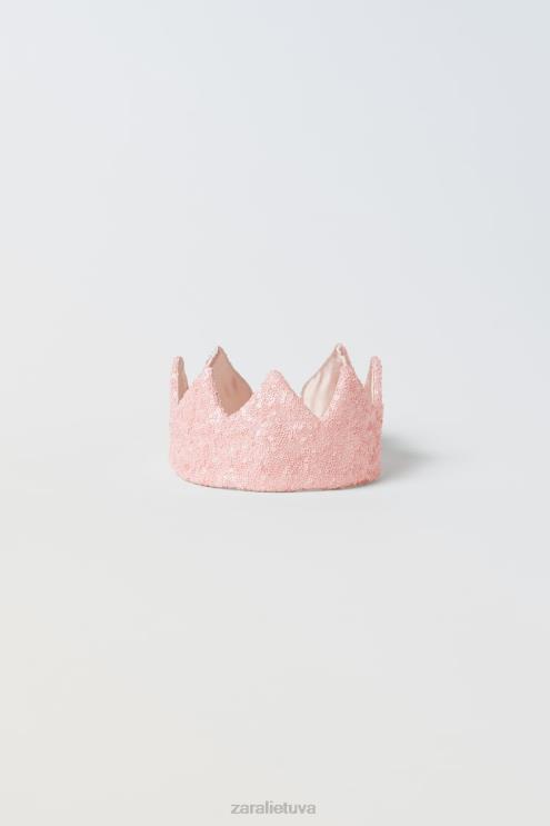 vaikai Zara blizgučių kostiumo karūna rožinis apranga 4N4881623