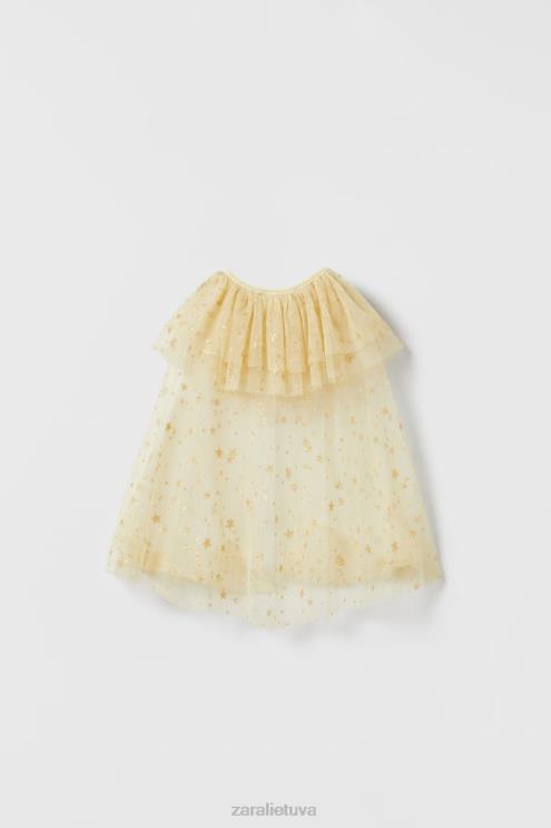 vaikai Zara kūdikio / Kalnų krištolinio akmens fėjos pelerinos kostiumas auksinis apranga 4N4881599