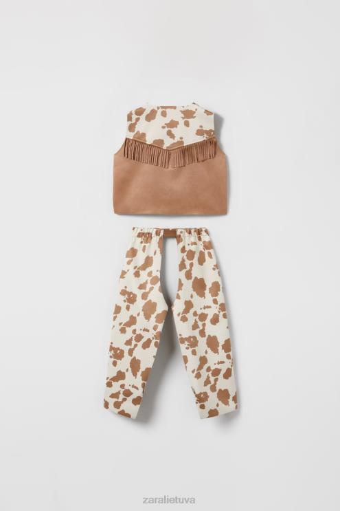 vaikai Zara kaubojiškas kostiumas rudas apranga 4N4881614