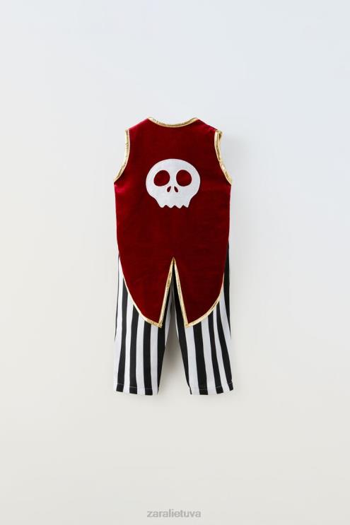 vaikai Zara piratų kostiumų komplektas kaštoninės spalvos apranga 4N4881601