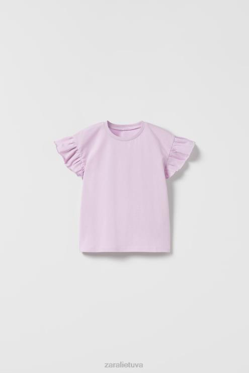vaikai Zara raukšlėtas viršus violetinė apranga 4N4881612