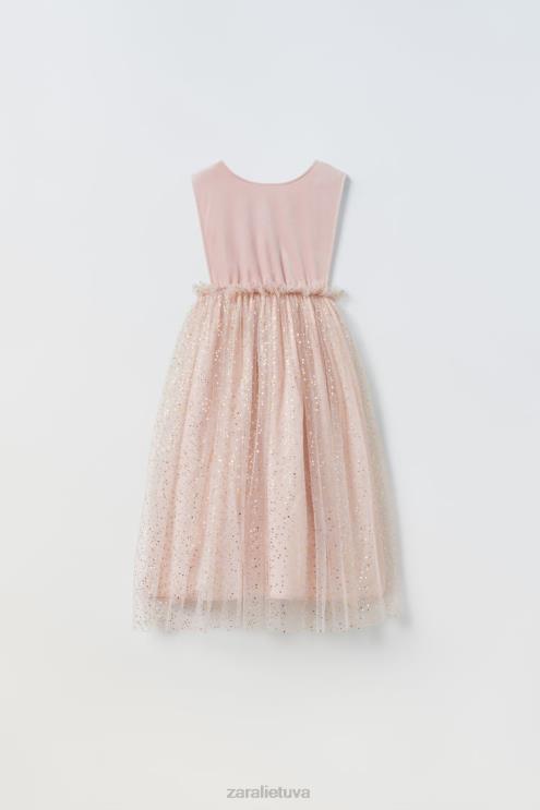 vaikai Zara tiulio princesės kostiumas rožinis apranga 4N4881621