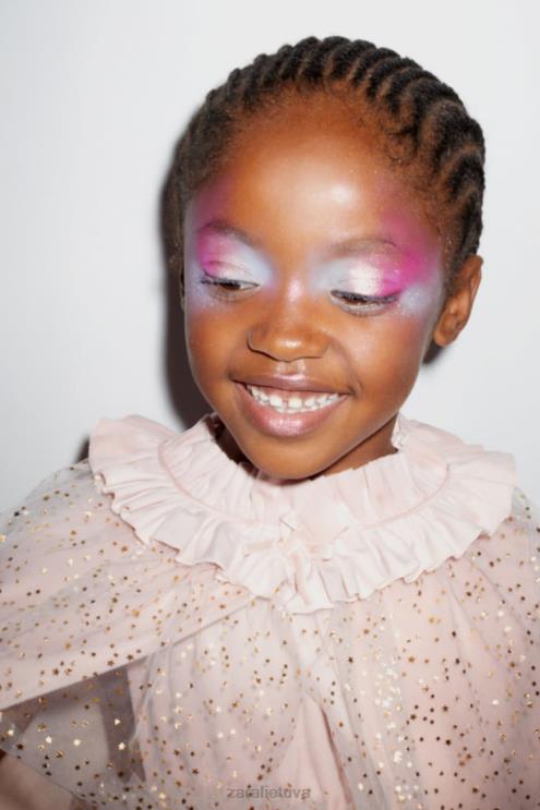 vaikai Zara tiulio princesės pelerinos kostiumas rožinis apranga 4N4881620