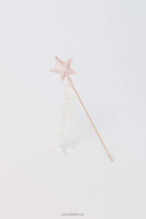 vaikai Zara žvilgančio tiulio kostiumo žvaigždės lazdelė rožinis apranga 4N4881622