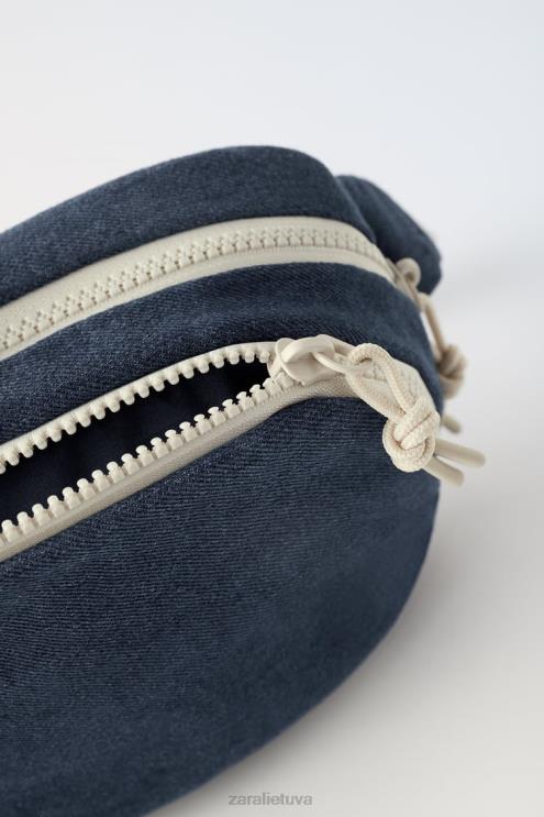 vaikai Zara džinsinio diržo krepšys džinsinio mėlynumo priedai 4N4881534