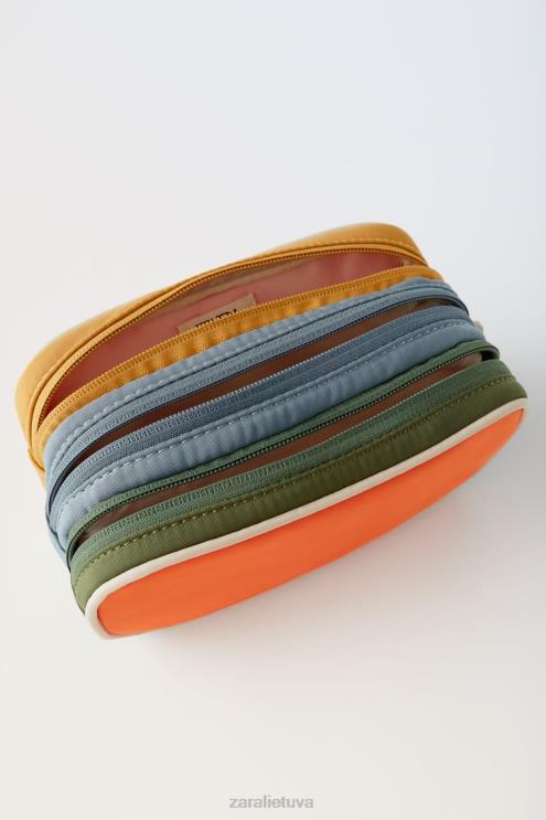 vaikai Zara daugiaspalvis dygsniuotas maišelis oranžinė priedai 4N4881557