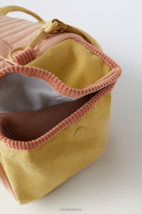 vaikai Zara dygsniuotas sportinis krepšys rožinis priedai 4N4881566