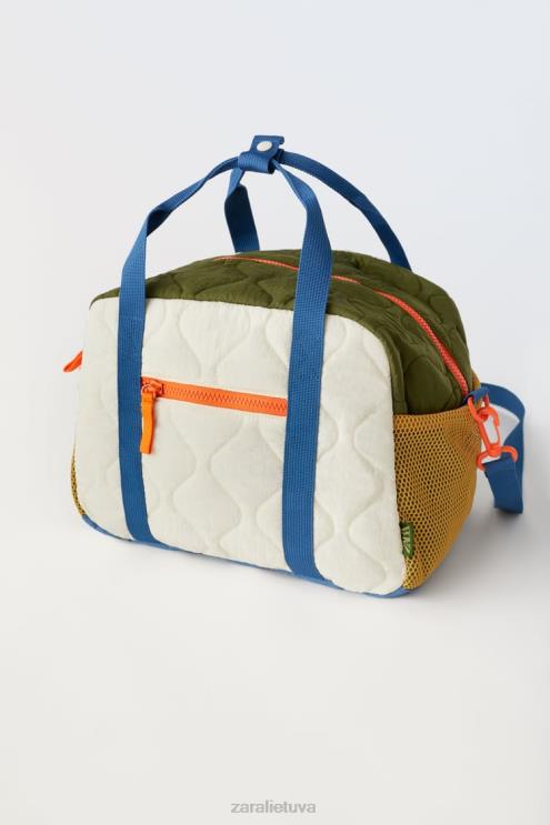 vaikai Zara kelių spalvų dygsniuotas maišelis beveik baltas priedai 4N4881558