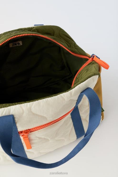 vaikai Zara kelių spalvų dygsniuotas maišelis beveik baltas priedai 4N4881558