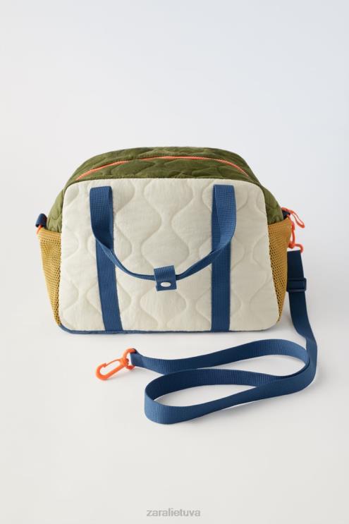 vaikai Zara kelių spalvų dygsniuotas maišelis beveik baltas priedai 4N4881558