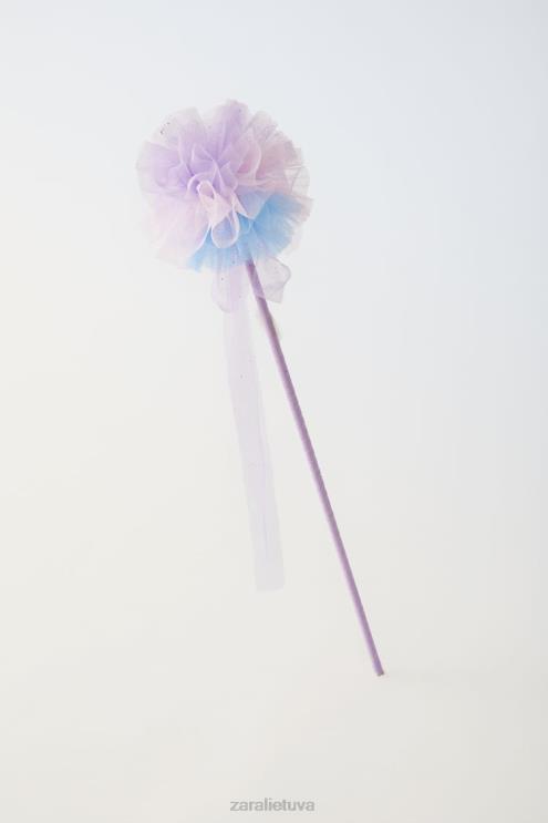 vaikai Zara tiulio kostiumo lazdelė rausvai violetinė priedai 4N4881609