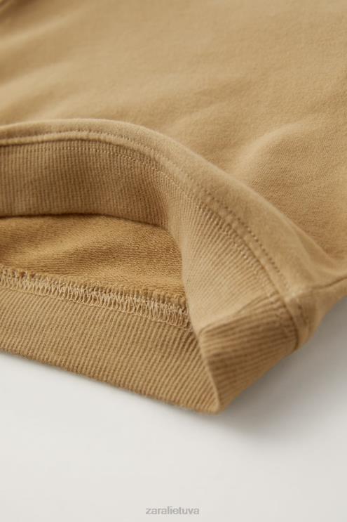 vaikai Zara megztinių ir kelnių komplektas taupiai ruda apranga 4N4881574