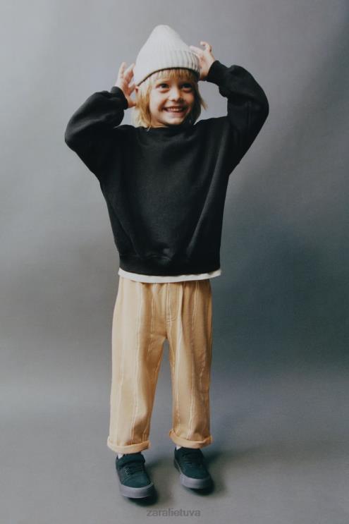 vaikai Zara susegtas megztinis juodas apranga 4N4881554