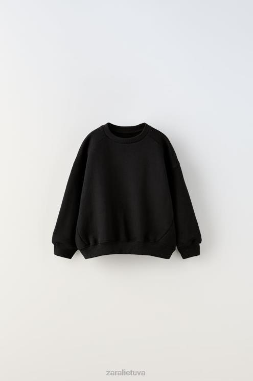 vaikai Zara susegtas megztinis juodas apranga 4N4881554