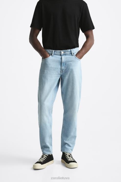 vyrų Zara siauri džinsai dangaus mėlynumo apranga 4N4881096