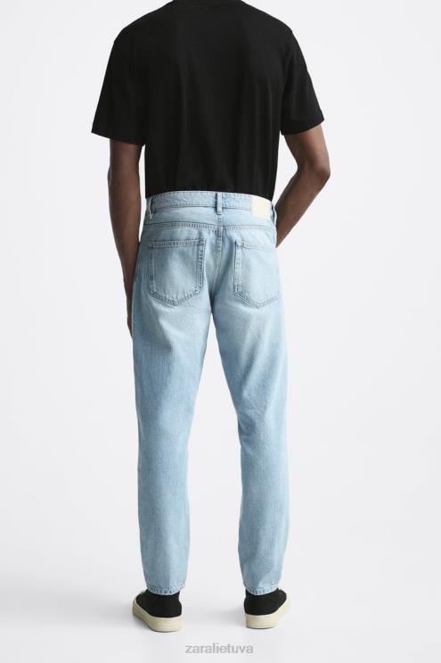 vyrų Zara siauri džinsai dangaus mėlynumo apranga 4N4881096