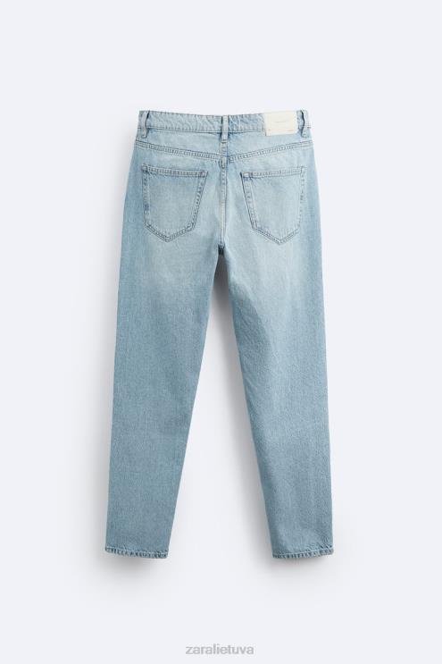 vyrų Zara siauri džinsai dangaus mėlynumo apranga 4N4881096