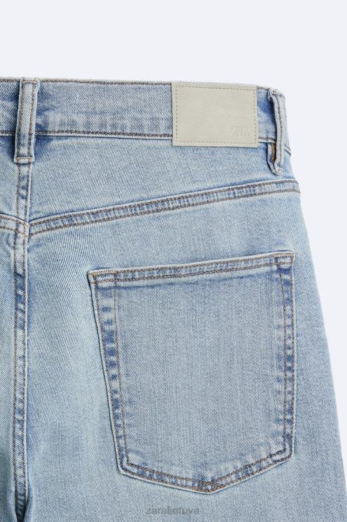 vyrų Zara siauri džinsai šviesiai mėlynas apranga 4N4881094