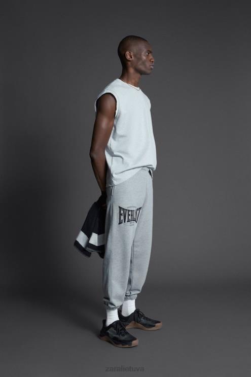 vyrų Zara amžinos bėgimo kelnės pilkas marlas apranga 4N488946