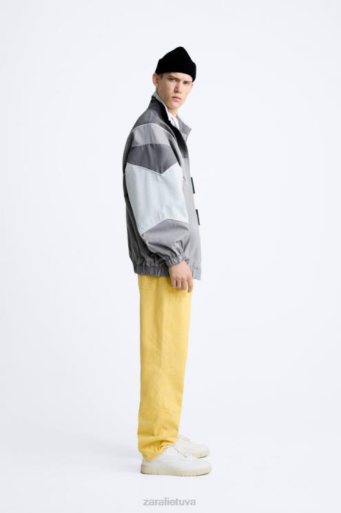 vyrų Zara dailidės kišeninės kelnės geltona apranga 4N488954