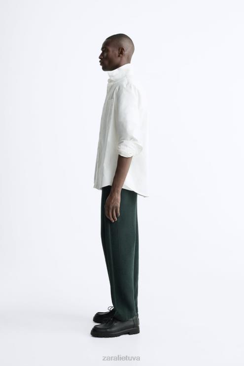 vyrų Zara megztos bėgimo kelnės žalias apranga 4N488958