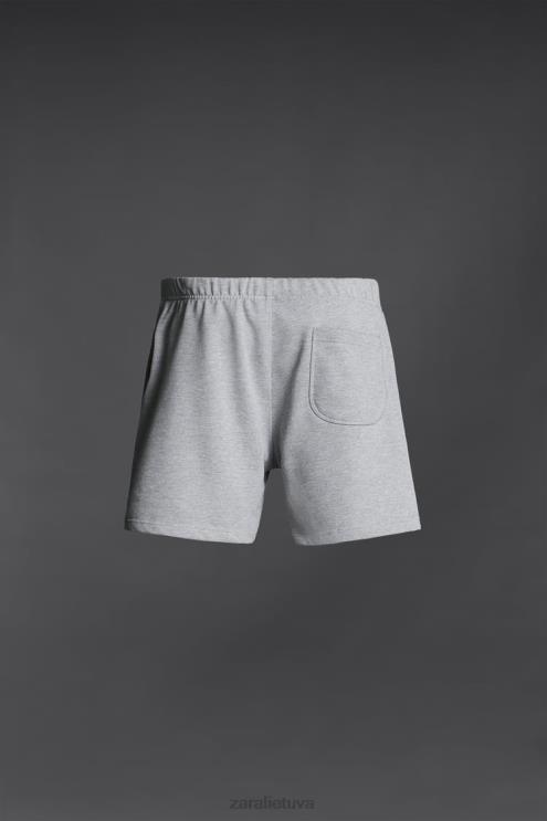 vyrų Zara amžini bėgimo šortai pilkas marlas apranga 4N4881235