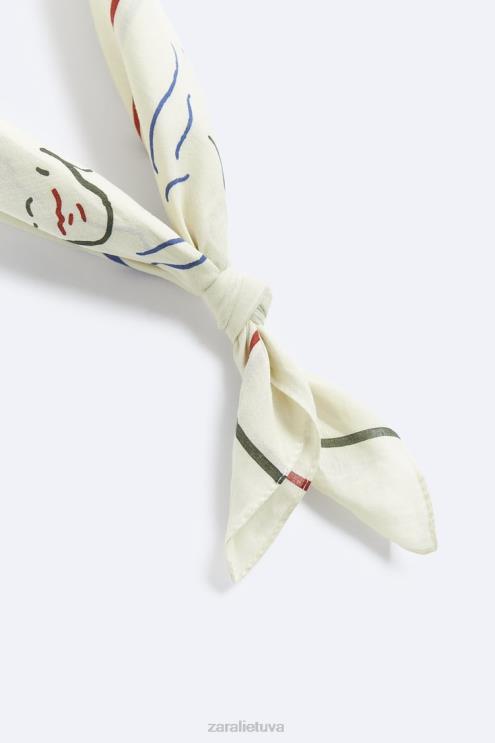 vyrų Zara abstrakčios spaudos bandana įvairių priedai 4N4881398