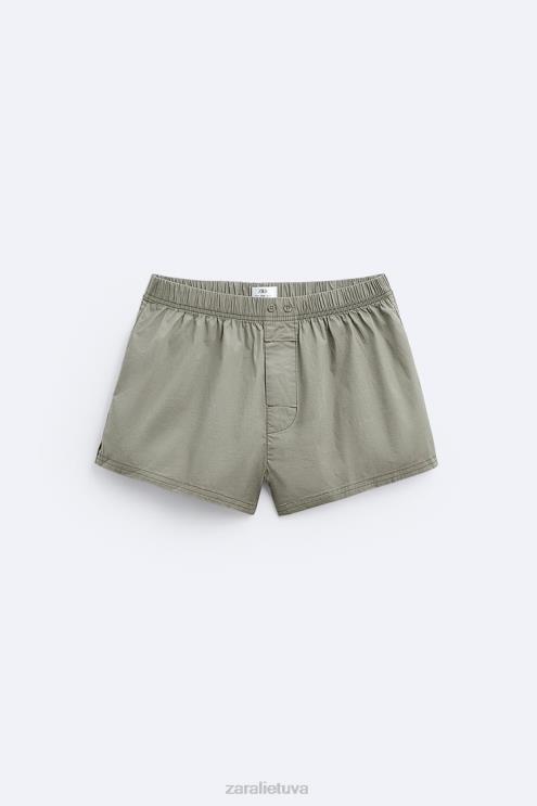 vyrų Zara 2 pakuotės trumpų poplino bokserių įvairių priedai 4N4881418