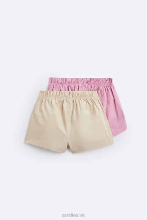 vyrų Zara 2 pakuotės trumpų poplino bokserių įvairių priedai 4N4881419