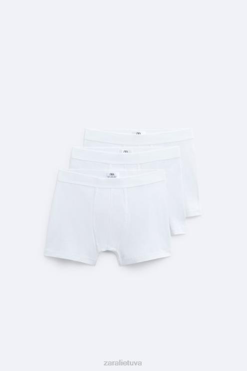 vyrų Zara 3 paketai pagrindinių bokserių baltas priedai 4N4881421