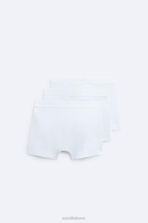 vyrų Zara 3 paketai pagrindinių bokserių baltas priedai 4N4881421