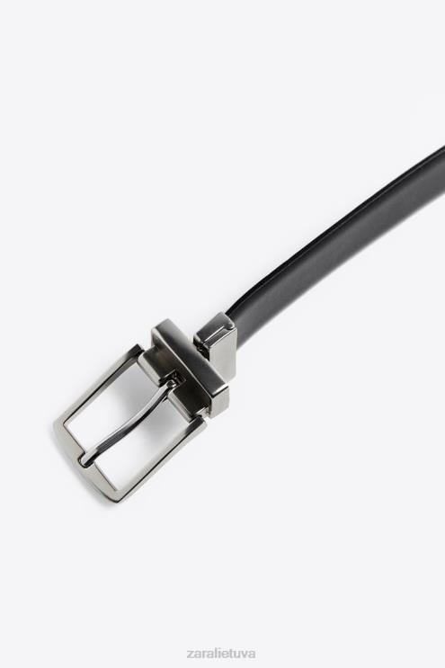 vyrų Zara apverčiamas diržas oda priedai 4N4881478