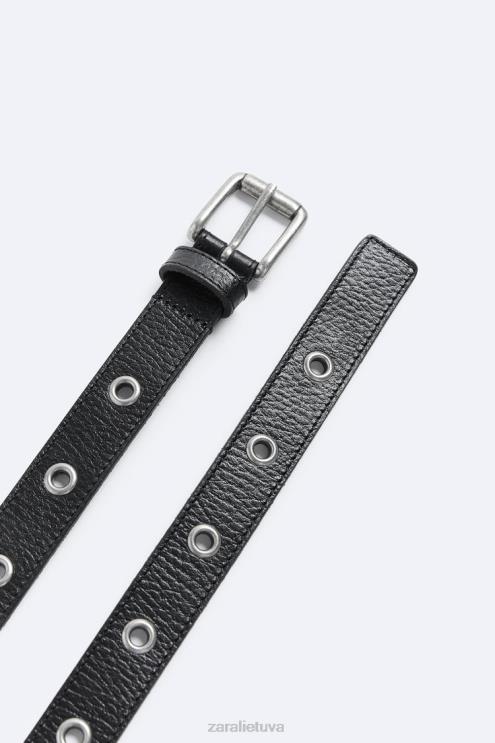 vyrų Zara odinis diržas juodas priedai 4N4881462