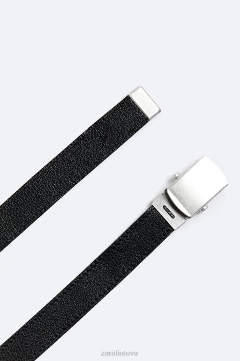 vyrų Zara odinis diržas juodas priedai 4N4881465