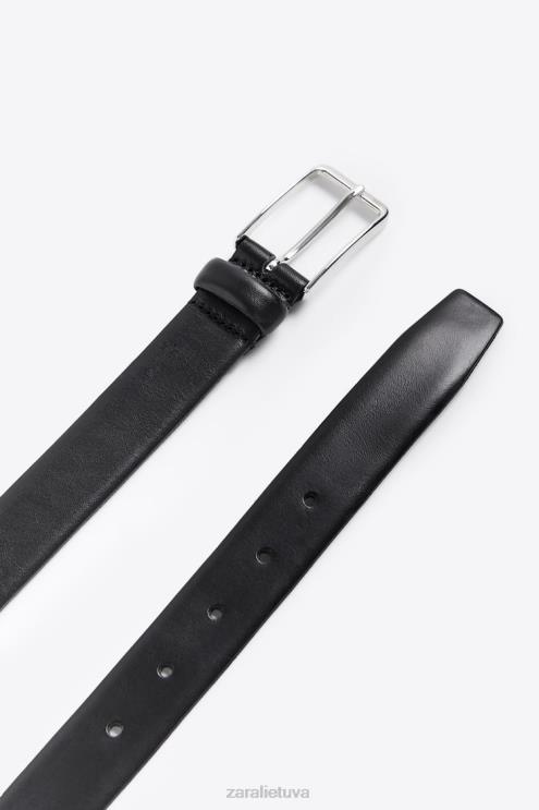 vyrų Zara odinis sukneles dirzas juodas priedai 4N4881451